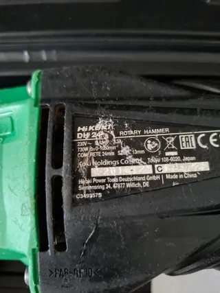 Taladro percutor y martillo HIKOKI