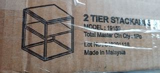 2 Mesitas Auxiliares Furinno Apilables