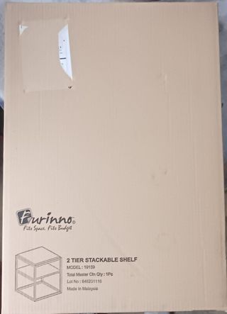 2 Mesitas Auxiliares Furinno Apilables