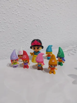 Figuras Pin y Pon Blancanueves y los 7 enanitos