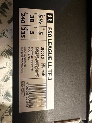 Adidas F50 League Laceless Infantil 38