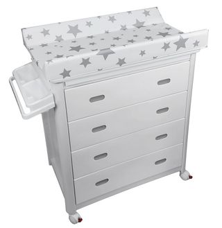 Cambiador Bañera Plastimyr Estrellas Blanco