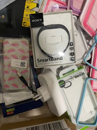 Lote Accesorios Tecnología: Fundas, Cargador, Smar