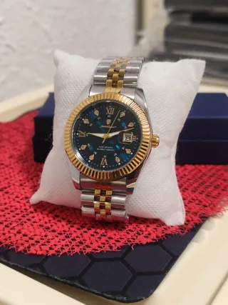 Reloj poedagar Hombre Dorado y Plateado