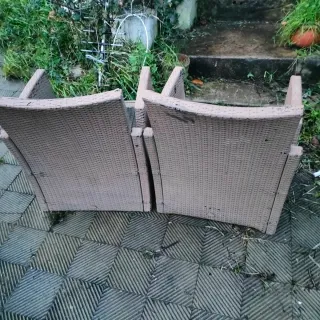 2 Sillones de Jardín Ratán
