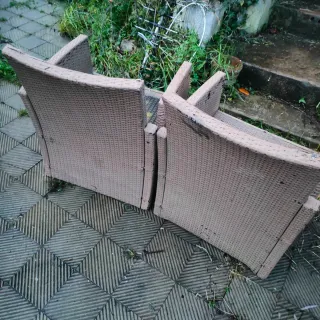 2 Sillones de Jardín Ratán