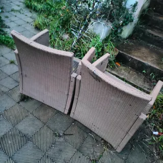2 Sillones de Jardín Ratán