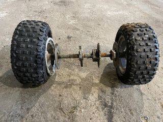 Eje Quad Kart con Ruedas y Piñón