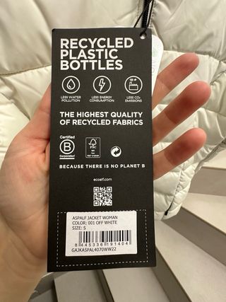 Abrigo Ecoalf blanco sin estrenar