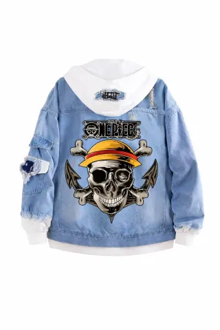 Chaqueta vaquera One Piece Straw Hats
