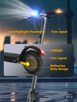 Patinete eléctrico Marca mankel potente y rápido