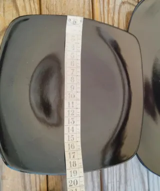 Vajilla Ikea Negra Porcelana