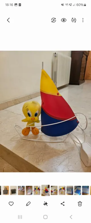 Lámpara infantil Piolín velero