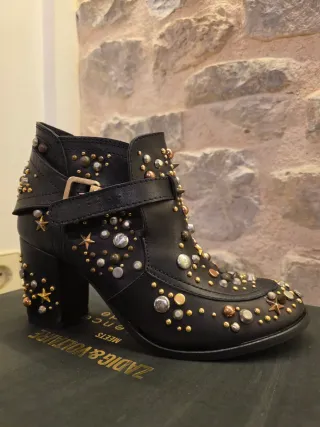 Botines Zadig & Voltaire negros con estrellas