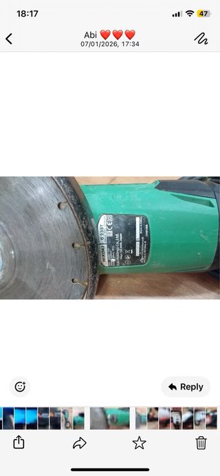 Amoladora Hikoki en buen estado