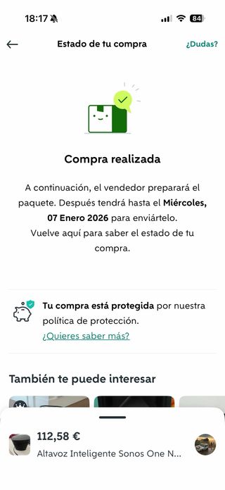 Altavoz Inteligente Sonos One