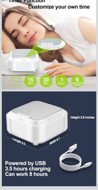 Máquina Ruido Blanco Meilen Sonidos Relajantes