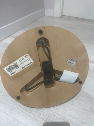 Foco de techo madera y cristal