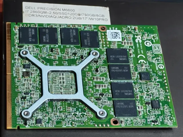Dell Precison M6600 Nvidia quadro 2GB