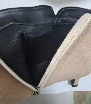 Stivaletti donna camoscio beige tg.38