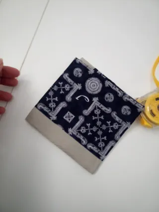 Fazzoletto Beige/Blu