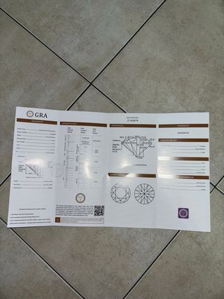 Anello Fidanzamento Diamante Argento