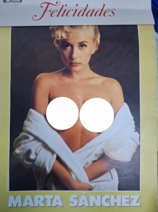 Calendario Marta Sánchez 1992