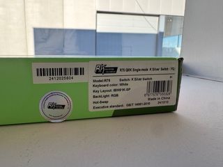 Teclado gaming Royal Kludge RKR75 Blanco (NUEVO)