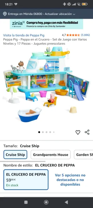 Barco Peppa Pig con accesorios