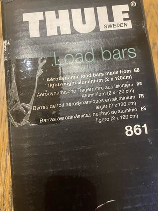 Barras de techo Thule 861 aluminio