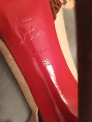 LOUBOUTIN T-38 ZAPATOS TACÓN NUEVO ORIGINALES