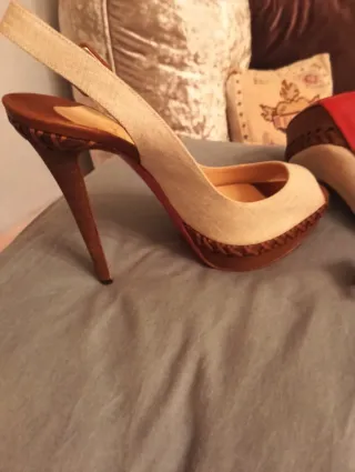 LOUBOUTIN T-38 ZAPATOS TACÓN NUEVO ORIGINALES