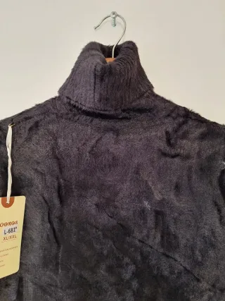 Jersey cuello alto negro #Rebajas 40%