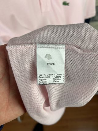 Camisa Polo Lacoste Slim Fit Rosa