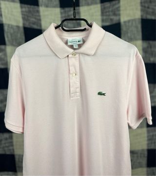 Camisa Polo Lacoste Slim Fit Rosa