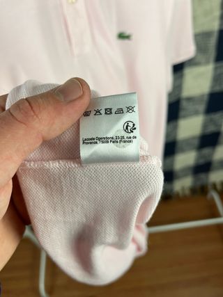 Camisa Polo Lacoste Slim Fit Rosa