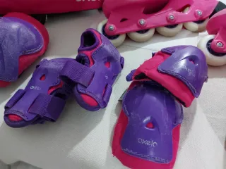 Patines Oxelo 28-30 + Casco + bolsa + Protecciones