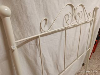 Cabecero forja blanco