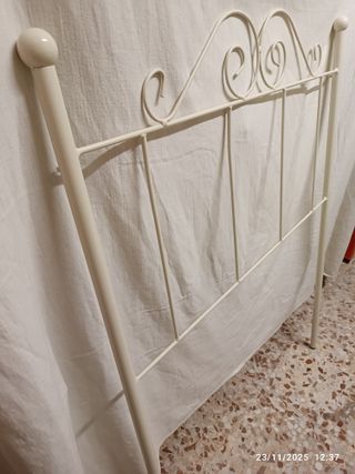 Cabecero forja blanco