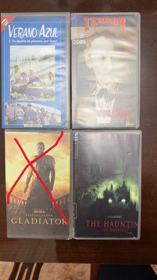 Lote de Películas VHS PREGUNTAR