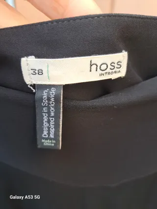 Pantalón palazzo Hoss Intropia negro seda