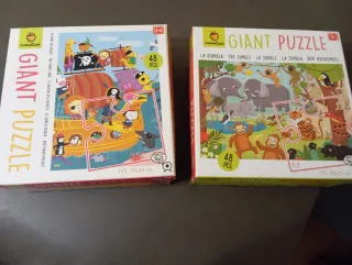 2 Puzzles Gigantes Ludattica 48 Piezas