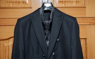 Traje de Novio Roberto Vicentti Negro/Plata