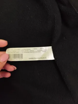 Giacca bambino nera con cappuccio