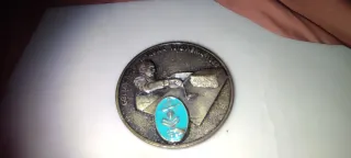 Medalla Bronce y Porcelana