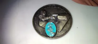 Medalla Bronce y Porcelana