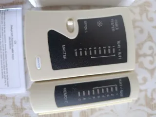 Tester Cavi Rete deleyCON RJ11 RJ45 Grigio