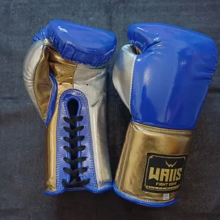 Guantoni Boxe 14 oz Blu/ argento/ Oro