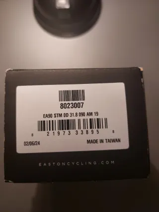 Potencia Easton EA90 y soporte garmin