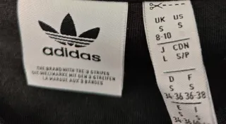 Sudadera Adidas Negra con Logo bordado Verde NUEVA